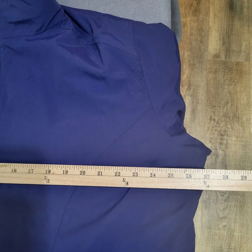 L.L. Bean Women's 2XL Lightweight Windbreaker Navy Blue Nylon Jacket Vintage VTG - Picture 8 of 11